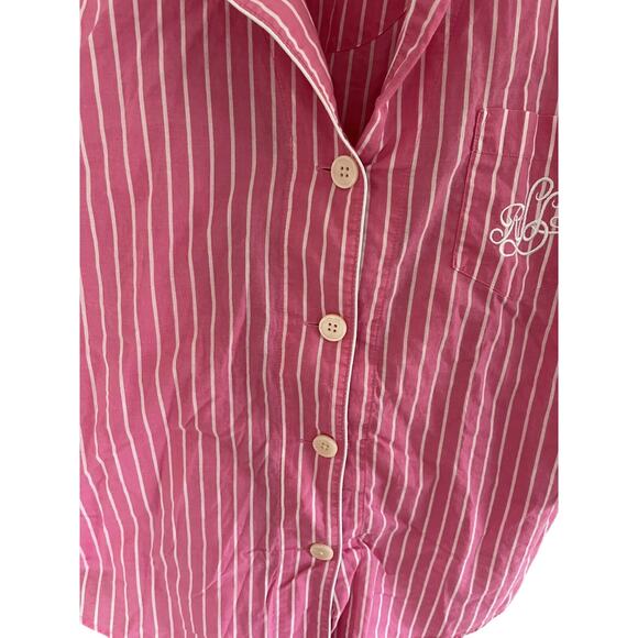 Lauren Ralph Lauren Women XL Pajama Set Cotton Drawstring Pant Prep Coastal NWOT - Picture 3 of 4